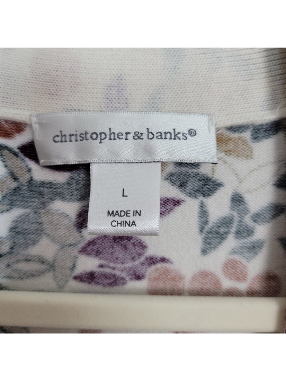 Christopher & Banks Open Front Cardigan Women's Large Bohemian Festival - Picture 4 of 9